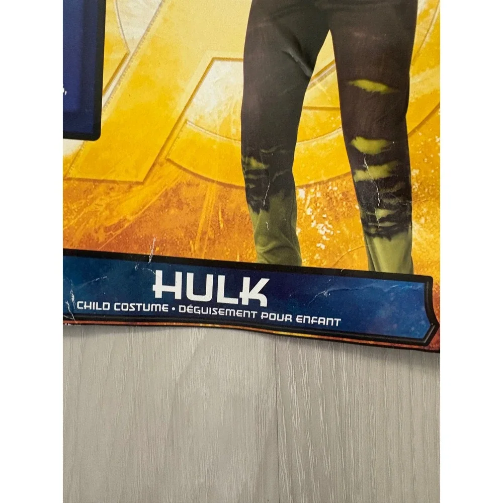 Avengers Infinity War Hulk Muscle Chest Costume Padded Jumpsuit & Mask Large